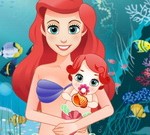 Mermaid Ariel Give Birth To a Baby